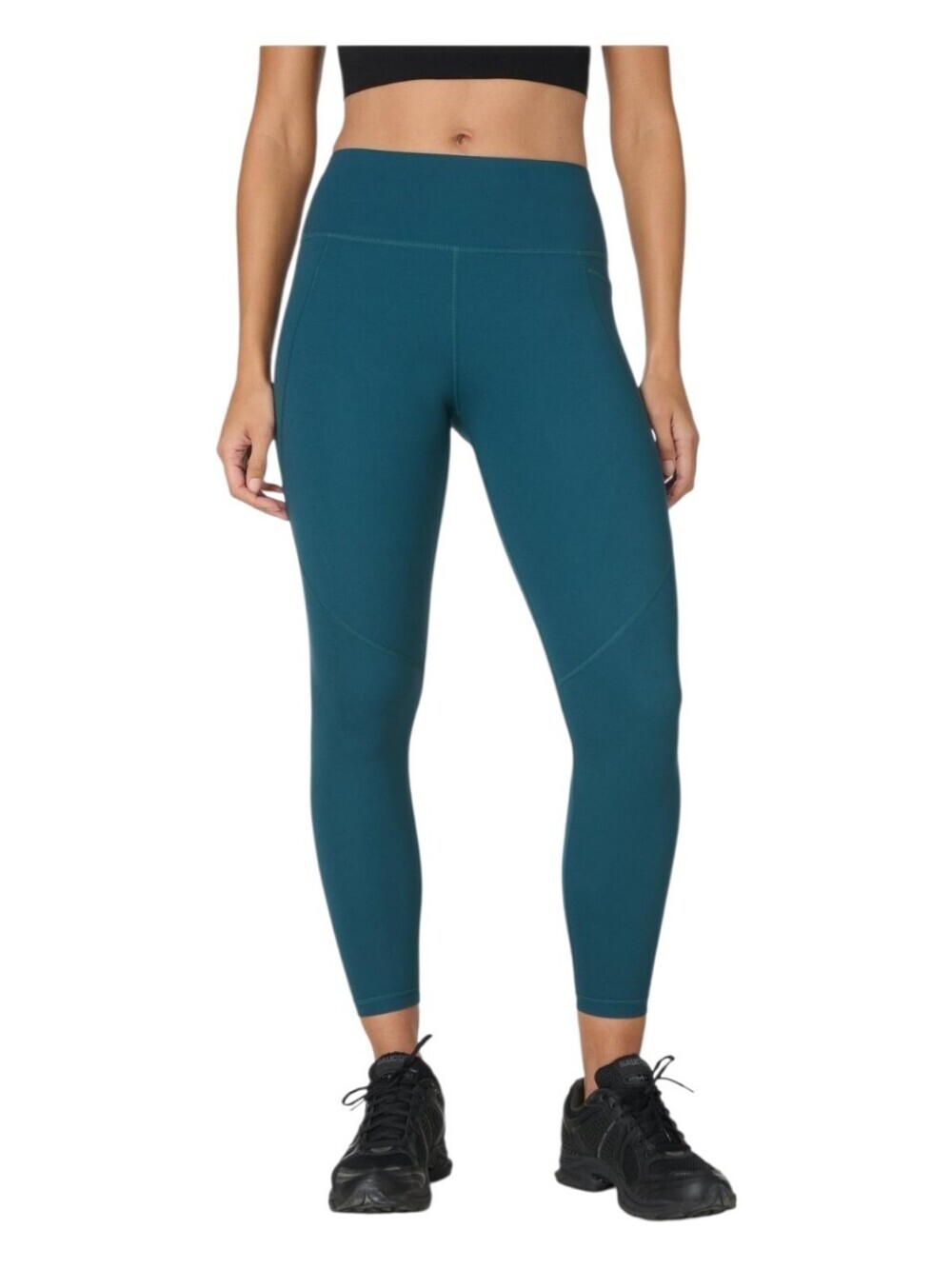 SWEATY BETTY Power 7/8 Workout Leggings In Deep Green 10 Athletic Yoga Running